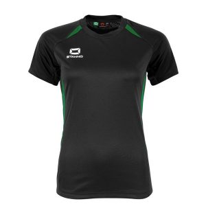 Damski jersey Stanno Stadio. Czarne koszulki sportowe STANNO, bez wzorów, z jersey, bez ramiączek. Za 188,00 zł.