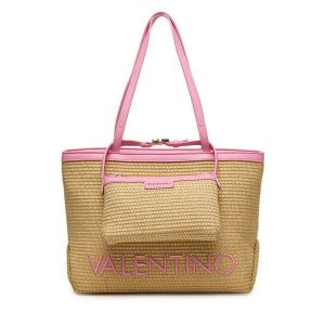 Torebka Valentino. Brązowe shopper bag Valentino, bez wzorów, bez dodatków. Za 719,99 zł.