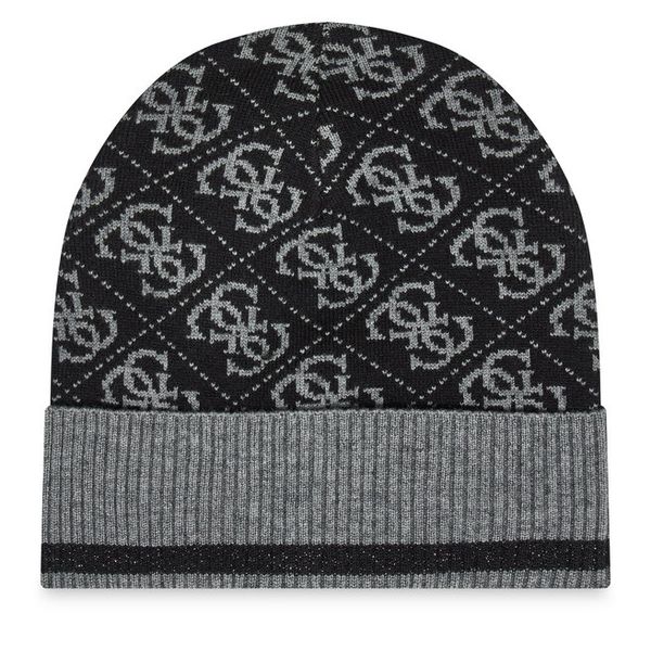 Czapka Guess. Czarne czapki Guess, z aplikacjami. Za 139,99 zł.
