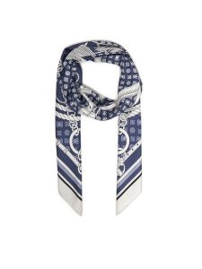 Guess Chusta AW5340 POL03 Niebieski. Niebieskie apaszki i chusty Guess, z aplikacjami, z materiału. Za 199,99 zł.