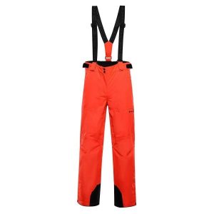 Damski kombinezon narciarski Alpine Pro Edesa 2. Czerwone kombinezony Alpine Pro, na zimę, bez wzorów, sportowe, bez kołnierzyka, bez ramiączek. Za 419,00 zł.