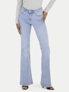 ONLY Jeansy Onlblush 15358364 Niebieski jasny Flare Fit. Niebieskie jeansy ONLY, bez wzorów, z bawełny. Za 219,99 zł.