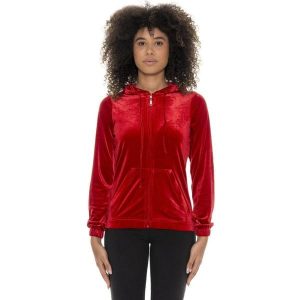 Bluza z kaptur na co dzień na siłownię. Czerwone bluzy LEONE 1947 APPAREL, bez wzorów, z poliesteru, bez kaptura. Za 191,56 zł.