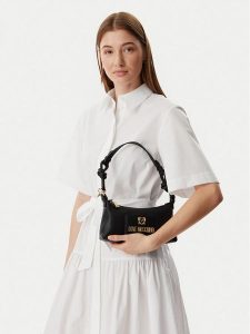 LOVE MOSCHINO Torebka JC4241PP0OKC0000 Czarny. Czarne torebki klasyczne LOVE MOSCHINO, bez wzorów, ze skóry, bez dodatków. Za 689,99 zł.