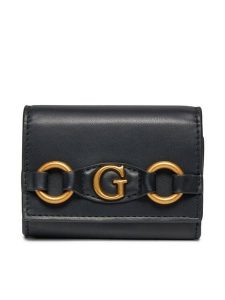 Guess Portfel Izzy RW1600 P4101 Czarny. Czarne portfele Guess, z aplikacjami, ze skóry. Za 169,99 zł.