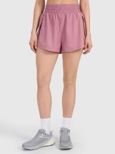 4F Szorty sportowe w kolorze jasnoróżowym rozmiar: XS. Różowe spodenki sportowe 4f, xs, bez wzorów, z materiału, outdoorowe. Za 83,42 zł.