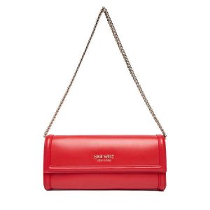 Torebka Nine West. Czerwone torebki klasyczne Nine West, bez wzorów, bez dodatków. Za 219,99 zł.