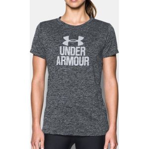 Under Armour T-shirt Tech Crew- Graphic Twist kolor czarny r. S (1298411-001). Koszulki sportowe marki Under Armour. Za 81,15 zł.