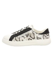 Think! Skórzane sneakersy w kolorze kremowym rozmiar: 40. Brązowe trampki Think, bez wzorów, bez zapięcia. Za 346,95 zł.