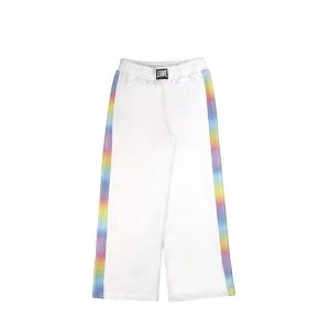 Spodnie dresowe z bawełna na co dzień na siłownię. Białe spodnie dresowe LEONE 1947 APPAREL, bez wzorów, z bawełny. Za 82,10 zł.