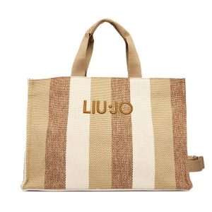 Torebka Liu Jo. Brązowe shopper bag Liu Jo, bez wzorów, bez dodatków. Za 469,99 zł.