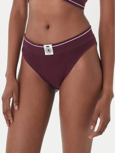 Tommy Hilfiger Figi klasyczne UW0UW06064 Bordowy. Czerwone figi TOMMY HILFIGER, bez wzorów, z bawełny. Za 119,99 zł.