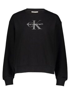 Calvin Klein Bluza w kolorze czarnym rozmiar: L. Czarne bluzy Calvin Klein, l, bez wzorów, bez kaptura. Za 191,95 zł.