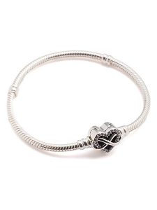 Pandora Srebrna bransoletka "Family Forever And Always" rozmiar: 18. Szare bransoletki Pandora, srebrne. Za 307,46 zł.