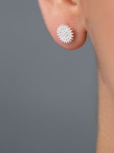 Heliophilia Srebrne kolczyki-wkrętki z cyrkoniami rozmiar: onesize. Szare kolczyki Heliophilia, z cyrkonią, srebrne. Za 30,45 zł.