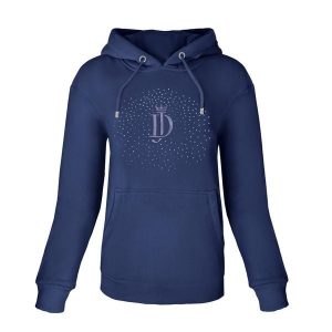 Bluza z kapturem JD ATTACK Elowyn. Niebieskie bluzy JD ATTACK, bez wzorów, z kapturem. Za 239,00 zł.