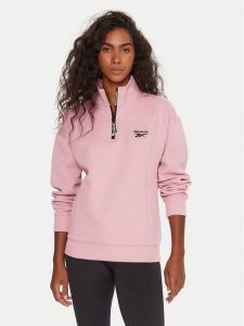 Reebok Bluza RK25160CCW Różowy Regular Fit. Czerwone bluzy Reebok, m, bez wzorów, z bawełny, bez kaptura. Za 349,99 zł.