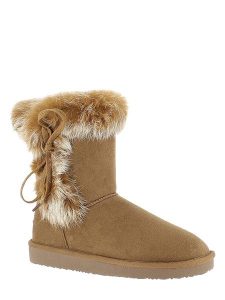 ISLAND BOOT Kozaki zimowe "Christy" w kolorze jasnobrązowym rozmiar: 41. Brązowe kozaki Island Boot, na zimę, bez wzorów, z materiału, bez obcasa, bez zapięcia. Za 153,34 zł.