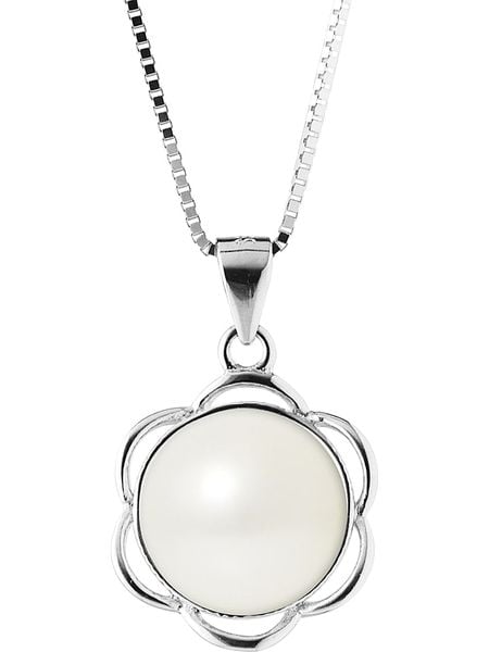 Pearl Addict Srebrny naszyjnik z perłą - dł. 42 cm rozmiar: onesize. Białe naszyjniki Pearl Addict, z perłą, srebrne. Za 252,99 zł.