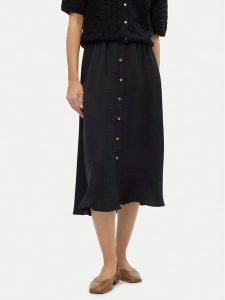 Vero Moda Spódnica midi Melaney 10304134 Czarny Regular Fit. Czarne spódnice Vero Moda, xs, bez wzorów, z syntetyku, midi. Za 89,99 zł.