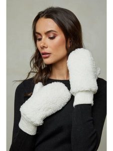 Soft Cashmere Rękawiczki w kolorze kremowym rozmiar: onesize. Brązowe rękawiczki Soft Cashmere, bez wzorów, prążkowane. Za 78,99 zł.