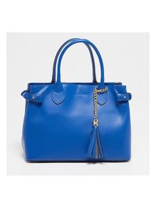 Christian Laurier Skórzana torebka "Anita" w kolorze niebieskim - 32,5 x 23 x 15,5 cm rozmiar: onesize. Niebieskie torebki klasyczne Christian Laurier, bez wzorów, z materiału, przez ramię, bez dodatków. Za 385,62 zł.