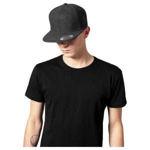 Czapka Flexfit melton wool. Szare czapki FLEXFIT, bez wzorów, z nylonu, klasyczne. Za 88,90 zł.