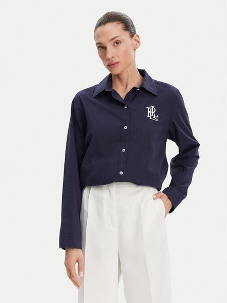 LAUREN RALPH LAUREN Koszula 20529276 Granatowy Regular Fit. Niebieskie koszule Lauren Ralph Lauren, xs, bez wzorów, z bawełny, bez kołnierzyka, bez ramiączek. Za 439,99 zł.
