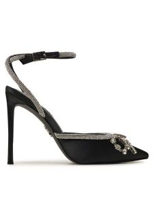 Steve Madden Szpilki Vibrantly SM11002575 Czarny. Czarne szpilki Steve Madden, bez wzorów, z materiału, bez obcasa. Za 309,99 zł.