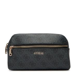 Kosmetyczka Guess. Czarne kosmetyczki Guess, z aplikacjami. Za 194,99 zł.