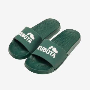 Second Life - Klapki Kubota Basic Ciemnozielone - Stan Doskonały. Zielone klapki Kubota, bez wzorów, z materiału, bez obcasa. Za 63,00 zł.