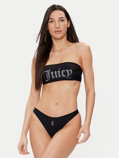 Juicy Couture Bikini Diamante JCIT122001 Czarny. Czarne bikini Juicy Couture, bez wzorów, z syntetyku. Za 219,99 zł.