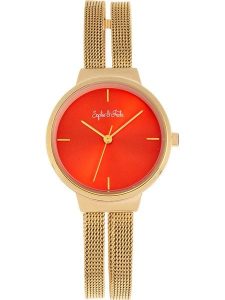 Sophie & Freda Zegarek kwarcowy "Sedona" w kolorze złoto-czerwonym rozmiar: onesize. Czerwone, analogowe zegarki Sophie & Freda. Za 173,99 zł.
