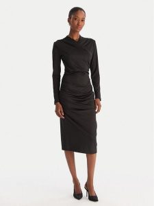 ACCESS FASHION Sukienka koktajlowa 54-3040-225 Czarny Slim Fit. Czarne kombinezony ACCESS FASHION, xs, bez wzorów, z syntetyku, wizytowe, bez kołnierzyka, bez ramiączek. Za 439,99 zł.