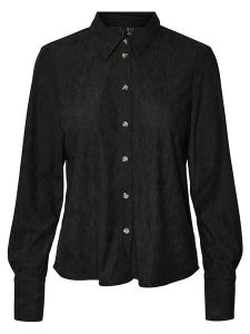 Vero Moda Koszula w kolorze czarnym rozmiar: L. Czarne koszule Vero Moda, l, bez wzorów, bez kołnierzyka, bez ramiączek. Za 125,45 zł.
