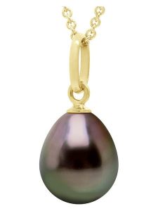 ATELIERS SAINT GERMAIN Złota zawieszka z perłą Tahiti rozmiar: onesize. Czarne zawieszki ATELIERS SAINT GERMAIN, z perłą, pozłacane. Za 434,99 zł.