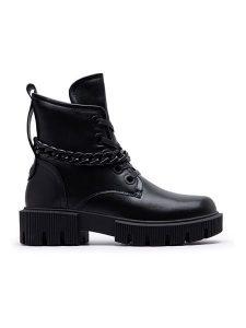 Foreverfolie Botki w kolorze czarnym rozmiar: 39. Czarne botki Foreverfolie, z aplikacjami, bez obcasa, bez zapięcia. Za 154,43 zł.