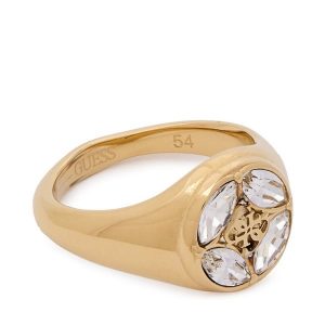 Pierścionek Guess. Żółte pierścionki Guess, złote. Za 249,99 zł.