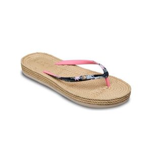 Kalpki japonki damskie SOUTH BEACH. Czarne klapki Roxy, bez wzorów, z materiału, bez obcasa. Za 119,99 zł.