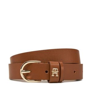 Pasek Damski Tommy Hilfiger. Brązowe paski TOMMY HILFIGER, bez wzorów. Za 149,99 zł.