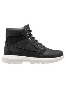 Helly Hansen Skórzane botki "Bowstring" w kolorze czarnym rozmiar: 40,5. Czarne botki Helly Hansen, bez wzorów, z materiału, bez obcasa, bez zapięcia. Za 237,17 zł.