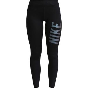 Nike Performance POWER ESSENTIAL Legginsy black/wolf grey. Czarne legginsy sportowe marki Nike Performance, z elastanu. W wyprzedaży za 143,20 zł.