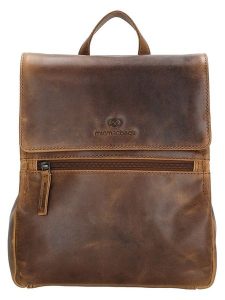 Micmacbags Skórzany plecak "Next Navajo" w kolorze brązowym - 23 x 26 x 9 cm rozmiar: onesize. Brązowe plecaki Micmacbags. Za 240,43 zł.