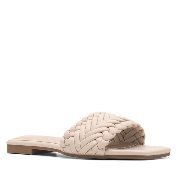 Klapki DeeZee. Brązowe klapki DeeZee, bez wzorów, bez obcasa. Za 99,99 zł.