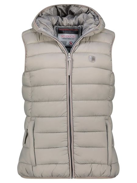 Geographical Norway Kamizelka pikowana "Vatikotal" w kolorze jasnoszarym rozmiar: XL. Szare kamizelki Geographical Norway, xl, bez wzorów, bez kołnierzyka, bez ramiączek, bez kaptura. Za 113,36 zł.