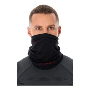 Komin trekkingowy z wełną merino unisex Brubeck. Niebieskie szaliki Brubeck, bez wzorów, z elastanu. Za 72,99 zł.