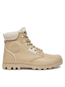 Palladium Trapery 94380-235-M Beżowy. Brązowe buty zimowe Palladium, ze skóry, bez obcasa, bez zapięcia. Za 499,99 zł.