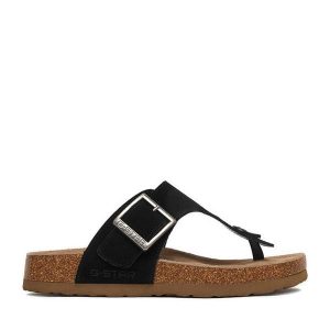 Japonki G-Star Raw. Czarne klapki G-Star Raw, bez wzorów, bez obcasa. Za 159,99 zł.