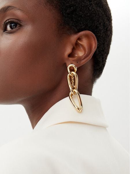 Patrizia Pepe Kolczyki 2J2548/M058 F130 Złoty. Żółte kolczyki Patrizia Pepe, metalowe. Za 379,99 zł.