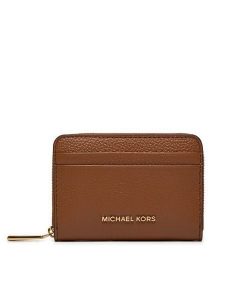 MICHAEL Michael Kors Portfel 32T4GJ6Z5L Brązowy. Brązowe portfele MICHAEL Michael Kors, bez wzorów, ze skóry. Za 299,99 zł.